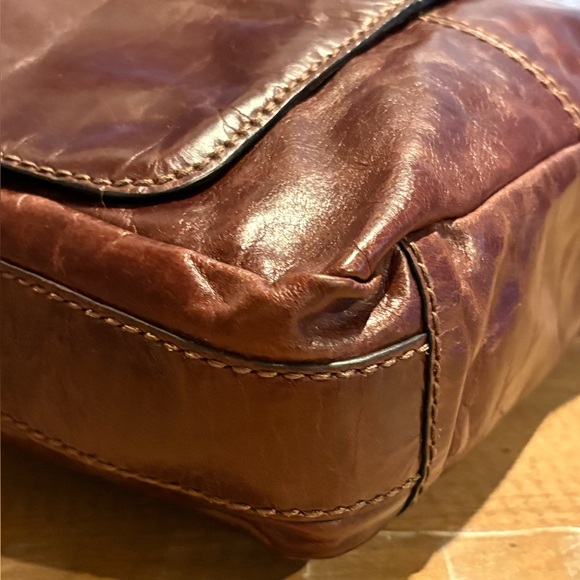 Fossil Leather Messenger Bag - Picture 6 of 16